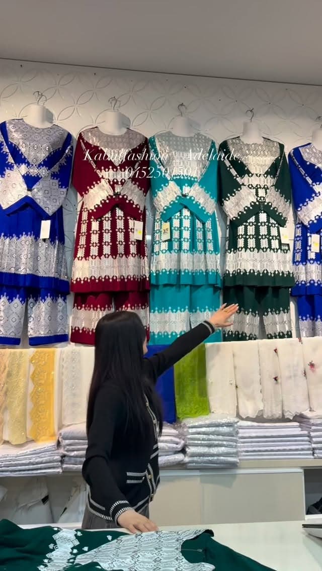 Bronze Threadwork Occasion Gown — Afghan dress from Kabul Fashion Adelaide.