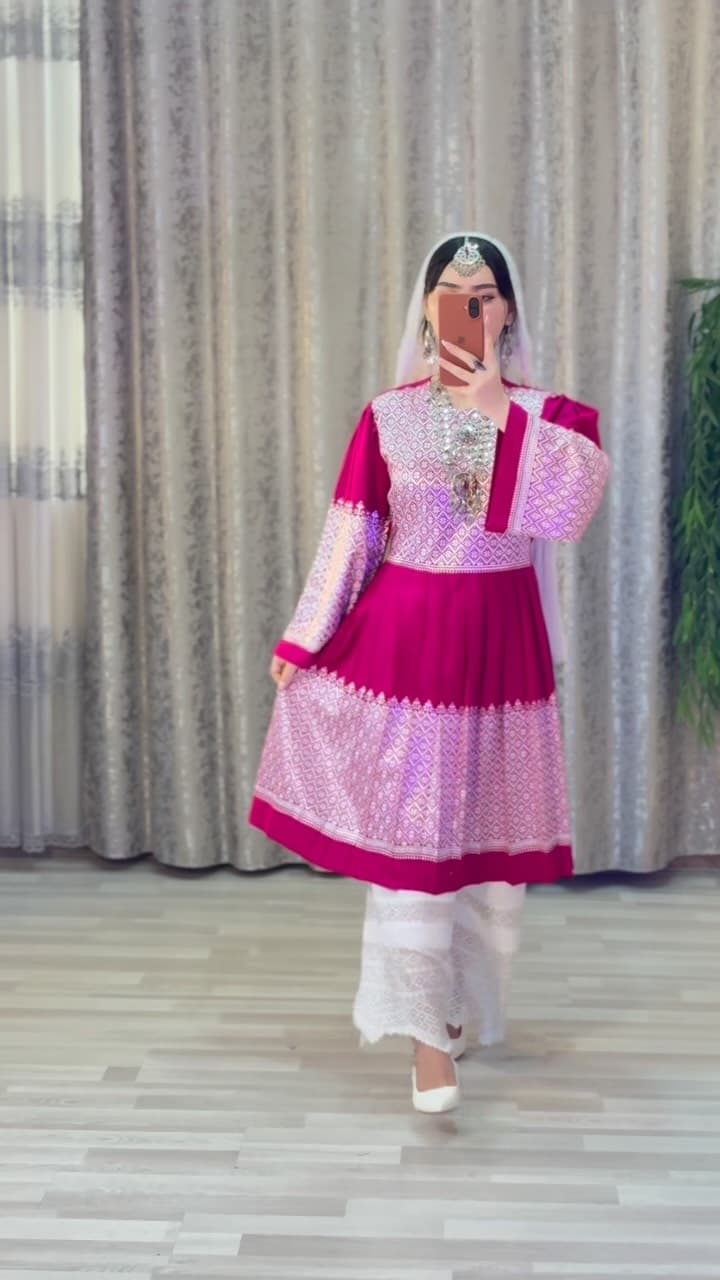 Sable Layered Net Dress — Afghan dress from Kabul Fashion Melbourne, showing net, dress.