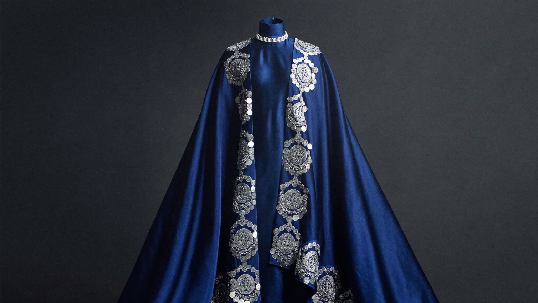 Handmade Afghan traditional dress on display at Kabul Fashion.