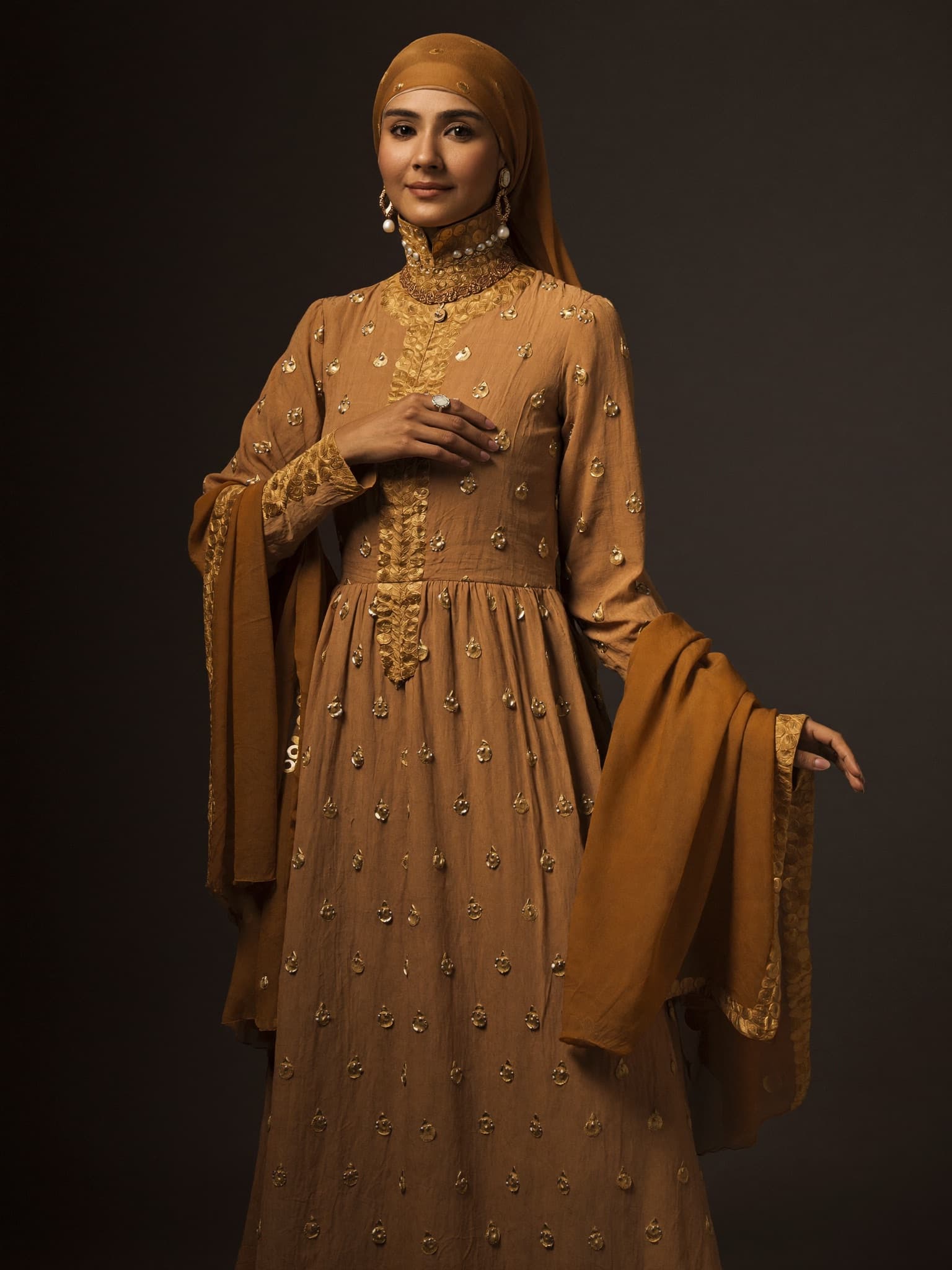 A handmade Afghan dress from Kabul Fashion.